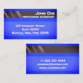 "Visitekaartje voor creditcardstijl nr. 5" Visitekaartje