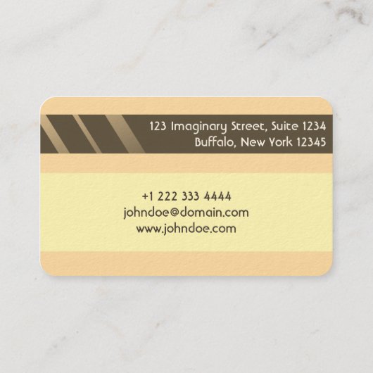 "Visitekaartje voor creditcardstijl nr. 7" Visitekaartje (Achterkant)