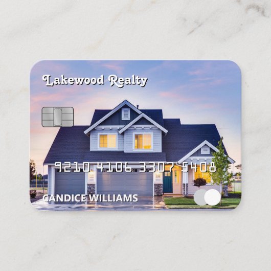 Visitekaartje voor creditering makelaar in onroere (Voorkant)