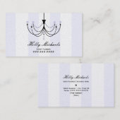 Visitekaartje voor Crystal Chandelier Event Planne (Voorkant / Achterkant)