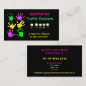 Visitekaartje voor dagopvang (Voorkant / Achterkant)