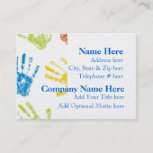 Visitekaartje voor dagopvang van kinderen (Voorkant)