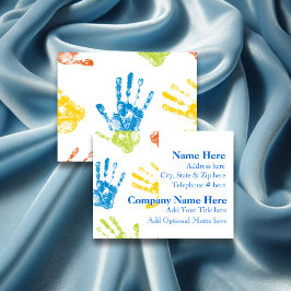 Visitekaartje voor dagopvang van kinderen