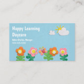 Visitekaartje voor dagopvang van kinderen (Voorkant)