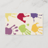 Visitekaartje voor dagverzorgingshanden (Achterkant)