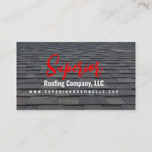 Visitekaartje voor dakbedekking (Achterkant)