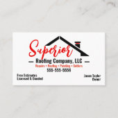 Visitekaartje voor dakbedekking (Voorkant)