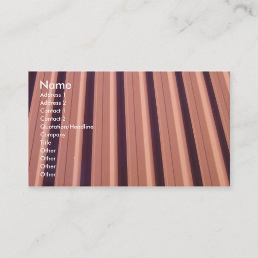 visitekaartje voor dakbedekking........... (Voorkant)