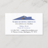 Visitekaartje voor dakbedekking (Voorkant)