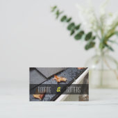 Visitekaartje voor dakbedekking en gootstenen (Staand voorkant)