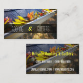 Visitekaartje voor dakbedekking en gootstenen (Voorkant / Achterkant)