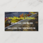 Visitekaartje voor dakbedekking en gootstenen (Achterkant)