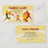 visitekaartje voor dansers (Voorkant / Achterkant)