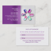 Visitekaartje voor de aanstelling van technici voo afsprakenkaartje (Voorkant / Achterkant)