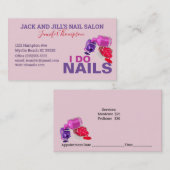 Visitekaartje voor de aanstelling van technici voo afsprakenkaartje (Voorkant / Achterkant)