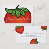 visitekaartje voor de bakkerij van aardbeiboomvruc (Voorkant / Achterkant)