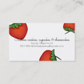 visitekaartje voor de bakkerij van aardbeiboomvruc (Achterkant)