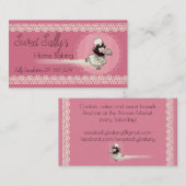 Visitekaartje voor de bakkerij van gebakken koekje (Voorkant / Achterkant)