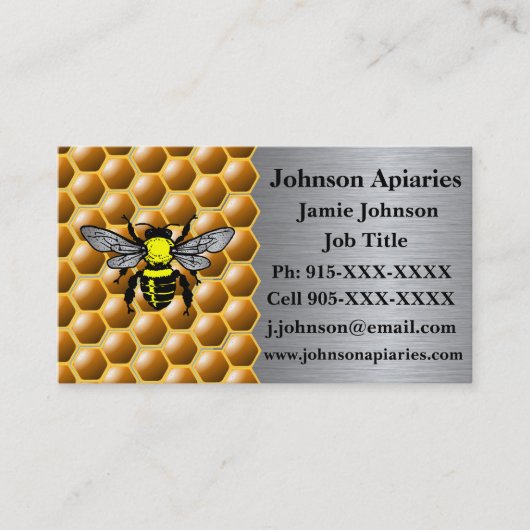 Visitekaartje voor de bijenteelt (Voorkant)