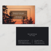 Visitekaartje voor de bosbouw (Voorkant / Achterkant)