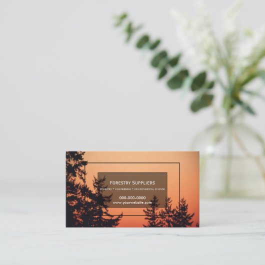 Visitekaartje voor de bosbouw (Staand voorkant)