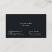 Visitekaartje voor de bosbouw (Achterkant)