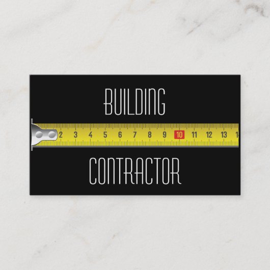 Visitekaartje voor de bouw (Voorkant)
