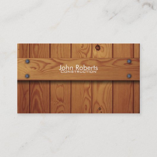 Visitekaartje voor de bouw (Voorkant)