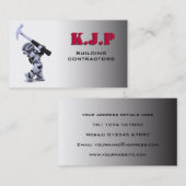 Visitekaartje voor de bouw (Voorkant / Achterkant)
