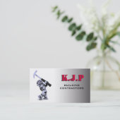Visitekaartje voor de bouw (Staand voorkant)