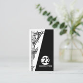 Visitekaartje voor de bouw (Staand voorkant)