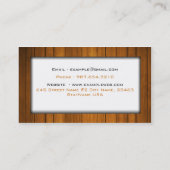 Visitekaartje voor de bouw (Achterkant)