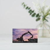 Visitekaartje voor de bouw (Staand voorkant)