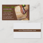 Visitekaartje voor de bouw (Voorkant / Achterkant)