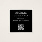 Visitekaartje voor de bouw (Achterkant)