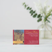 Visitekaartje voor de bouw (Staand voorkant)