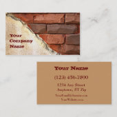 Visitekaartje voor de bouw (Voorkant / Achterkant)