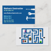 Visitekaartje voor de bouw (Voorkant / Achterkant)