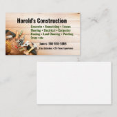 Visitekaartje voor de bouw (Voorkant / Achterkant)