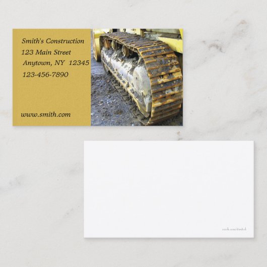 Visitekaartje voor de bouw (Voorkant / Achterkant)