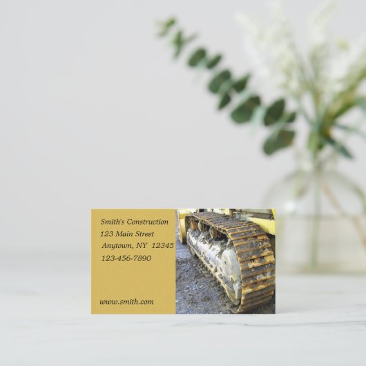 Visitekaartje voor de bouw (Staand voorkant)