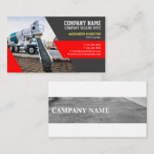 Visitekaartje voor de bouw (beton) (Voorkant / Achterkant)