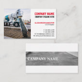 Visitekaartje voor de bouw (beton) 02 (Voorkant / Achterkant)