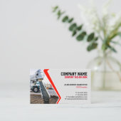 Visitekaartje voor de bouw (betonnen) bewerkbaar (Staand voorkant)