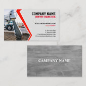 Visitekaartje voor de bouw (betonnen) bewerkbaar (Voorkant / Achterkant)