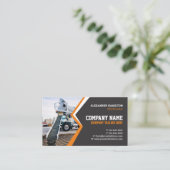 Visitekaartje voor de bouw (betonnen) bewerkbaar (Staand voorkant)