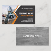 Visitekaartje voor de bouw (betonnen) bewerkbaar (Voorkant / Achterkant)