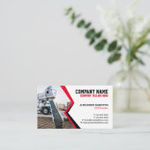 Visitekaartje voor de bouw (betonnen) bewerkbaar (Staand voorkant)