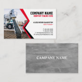 Visitekaartje voor de bouw (betonnen) bewerkbaar (Voorkant / Achterkant)