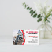 Visitekaartje voor de bouw (betonnen) bewerkbaar (Staand voorkant)